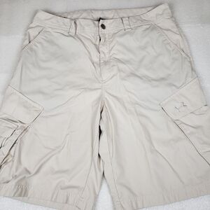 Under Armour Cargo Shorts Men's 34 Hiking Outdoors Camping Fishing Golf Beach B